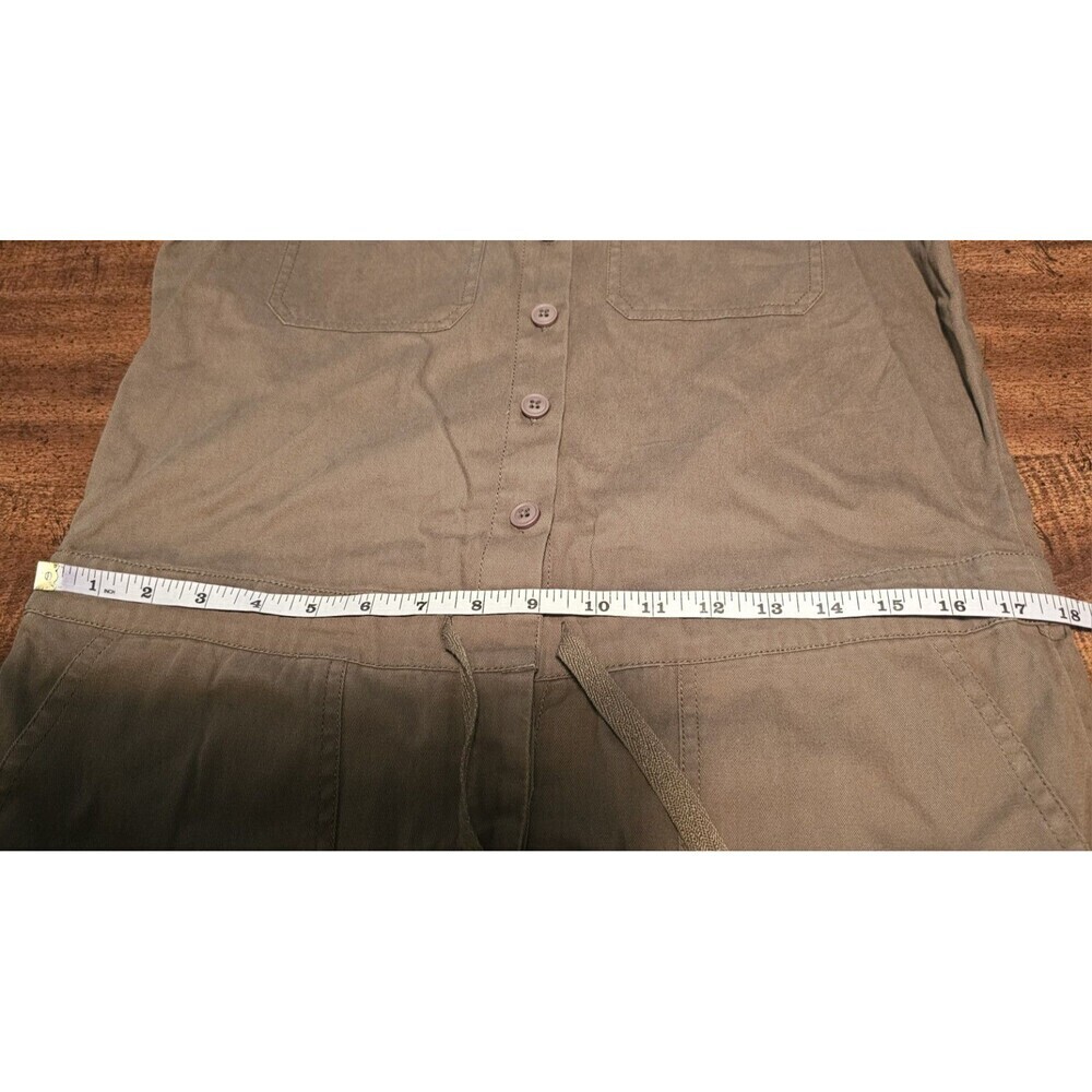 Aerie Softest Utility Tie Waist Button Front Jumpsuit Olive Green Size Small NWT - Picture 13 of 15